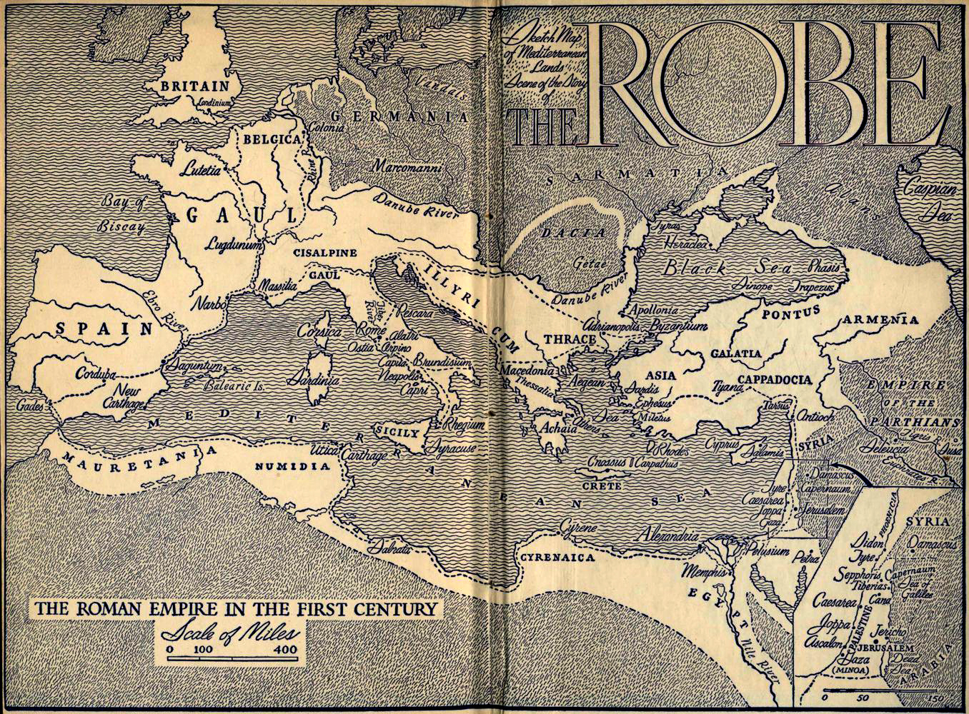 Map: The Roman Empire in the First Century