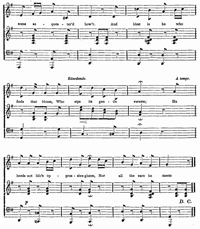 music for Woman's Love--sheet 2