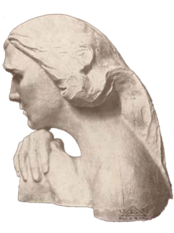Busto da autora por Diogo de Macedo a erigir em Évora