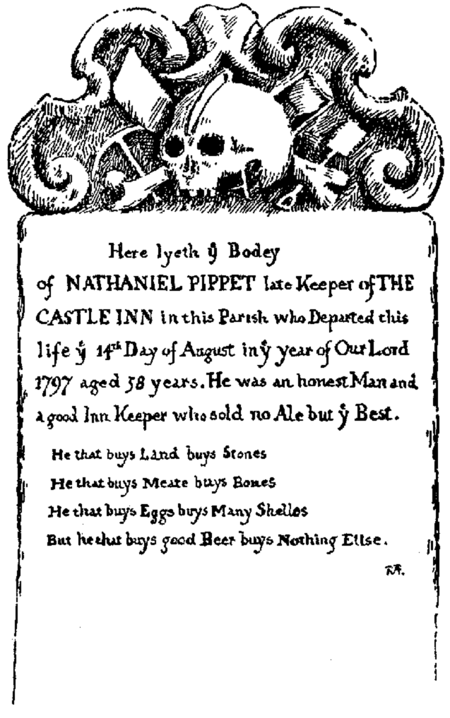 Nathanial Pippet tombstone